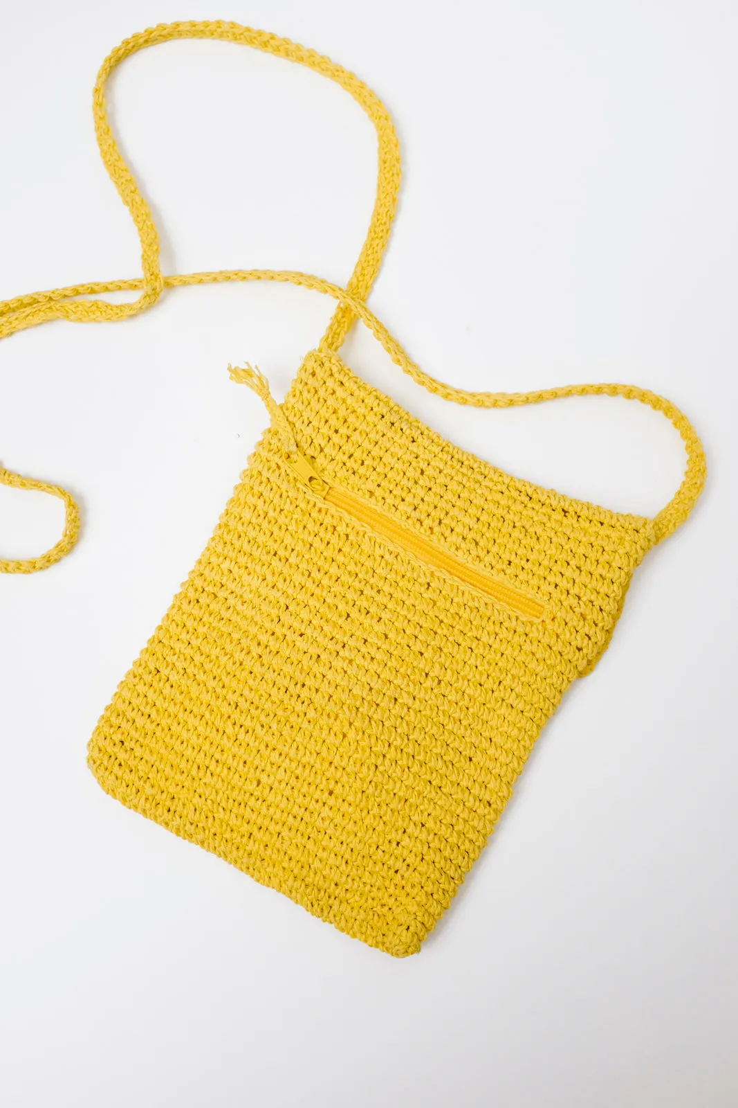 0001_YELLOW PICARD CROCHET BAG