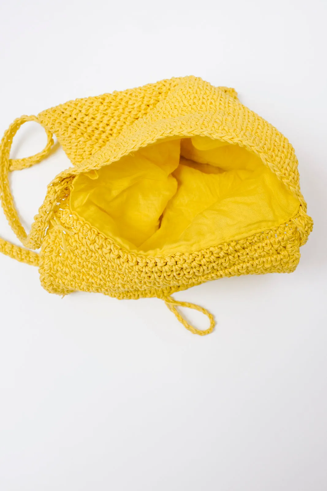 0001_YELLOW PICARD CROCHET BAG