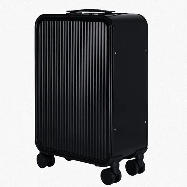 Premium All-Aluminum Alloy Hardside Carry-On Luggage with TSA Lock - 20 Rolling Travel Suitcase