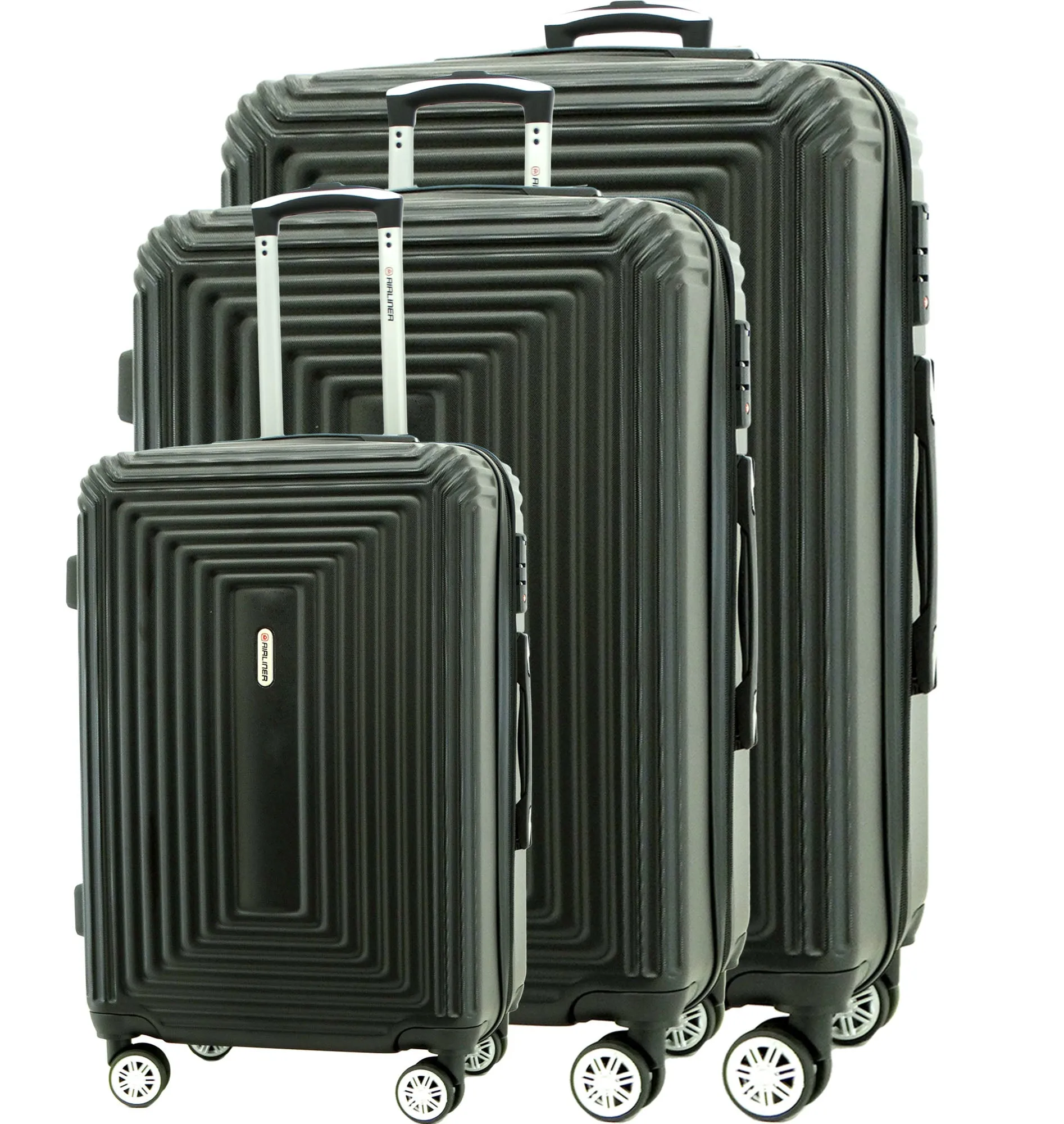 1726BK1, Airliner - Suitcase Medium 24" (Black)