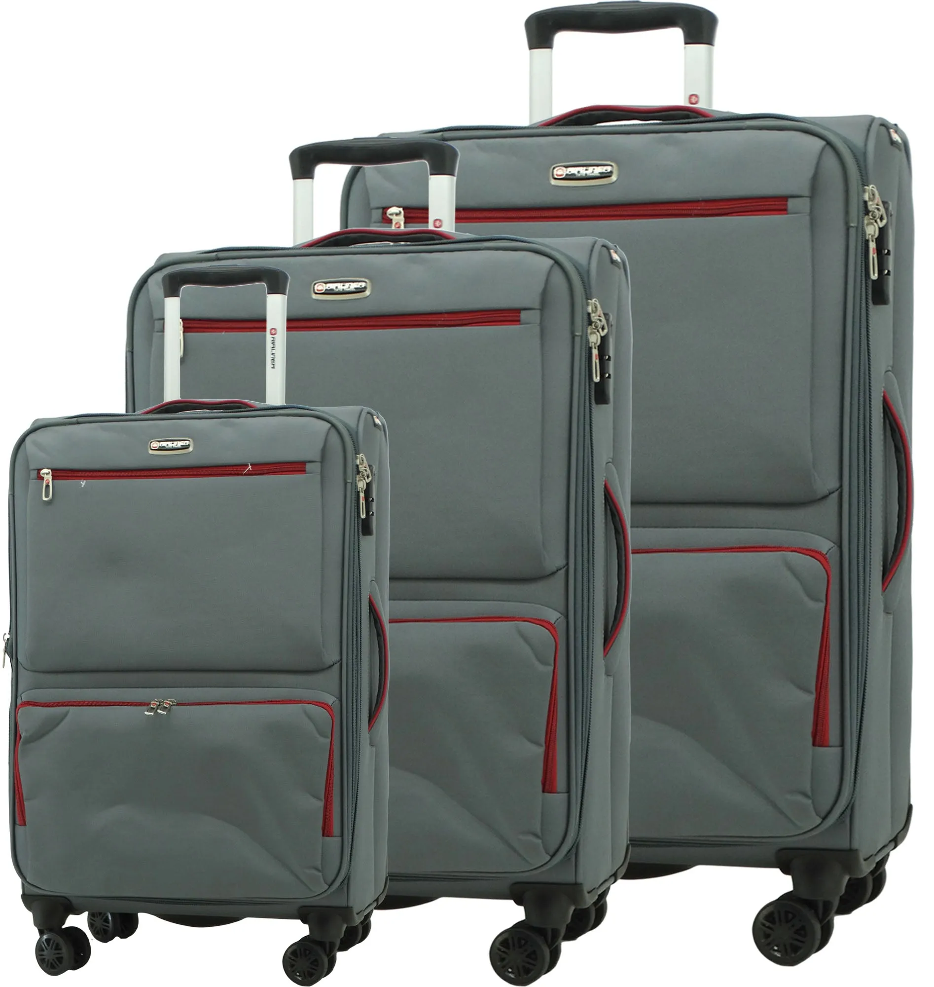 1780GR1, Airliner, Medium Suitcase 24'' - Grey