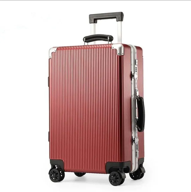 2018 New Business Mute Trolley Case Tsa Customs Lock Universal Wheel Convenient Suitcase 20/24 Inch