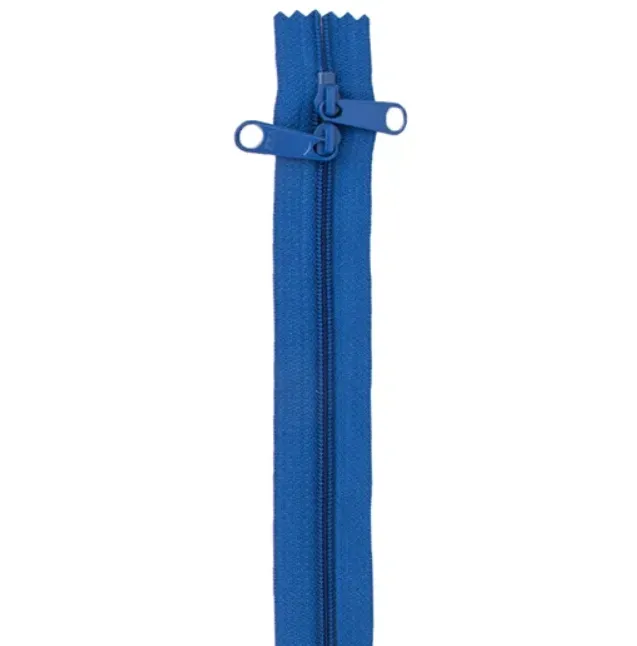 40" Handbag Zipper Double Slide Zipper - Blastoff Blue