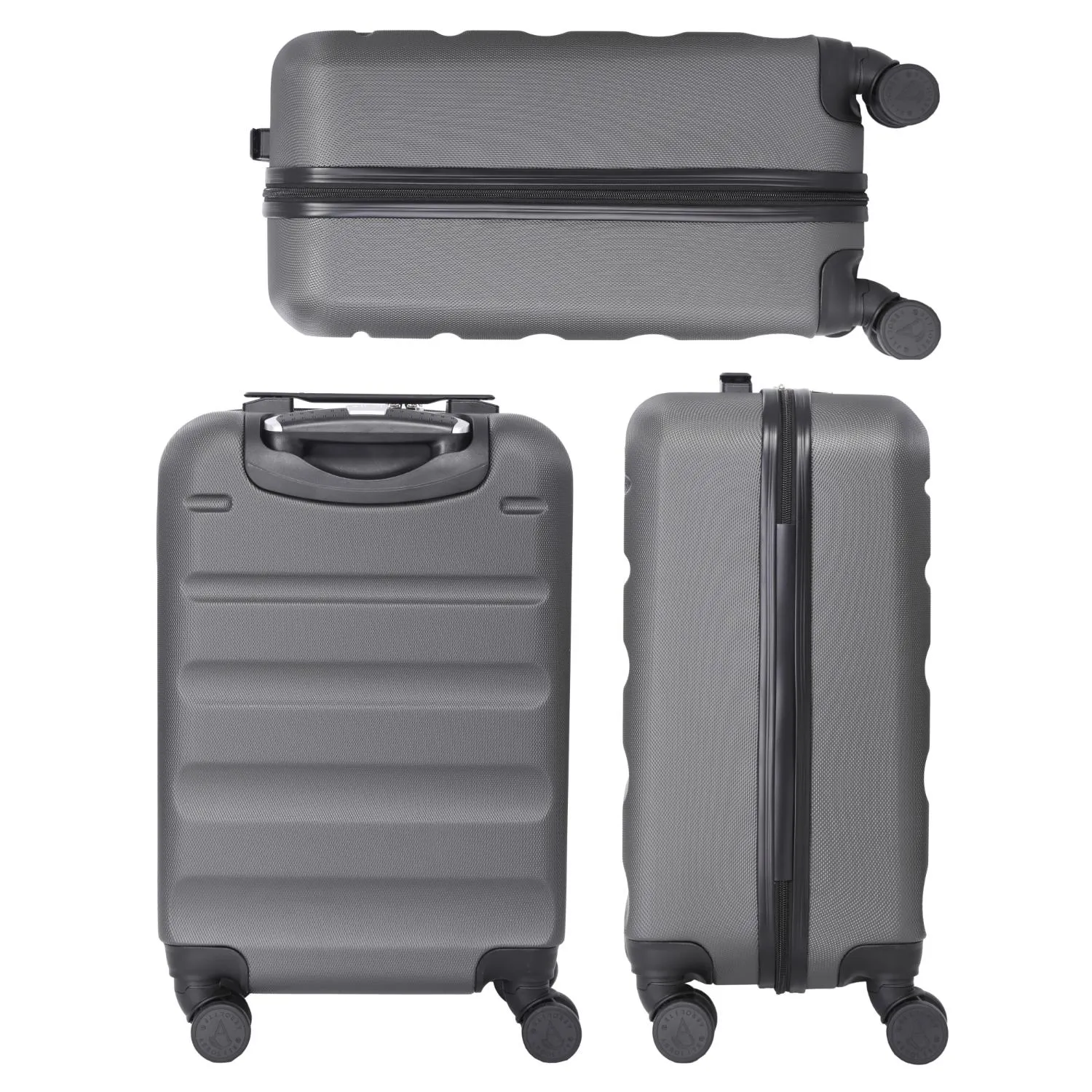 Aerolite (55x35x25cm) Hard Shell Carry On Hand Cabin Luggage Suitcase with 4 Wheels and Built-in TSA Combination Lock, Max Size for Air Europa, Air France, Alitalia, KLM & Transavia