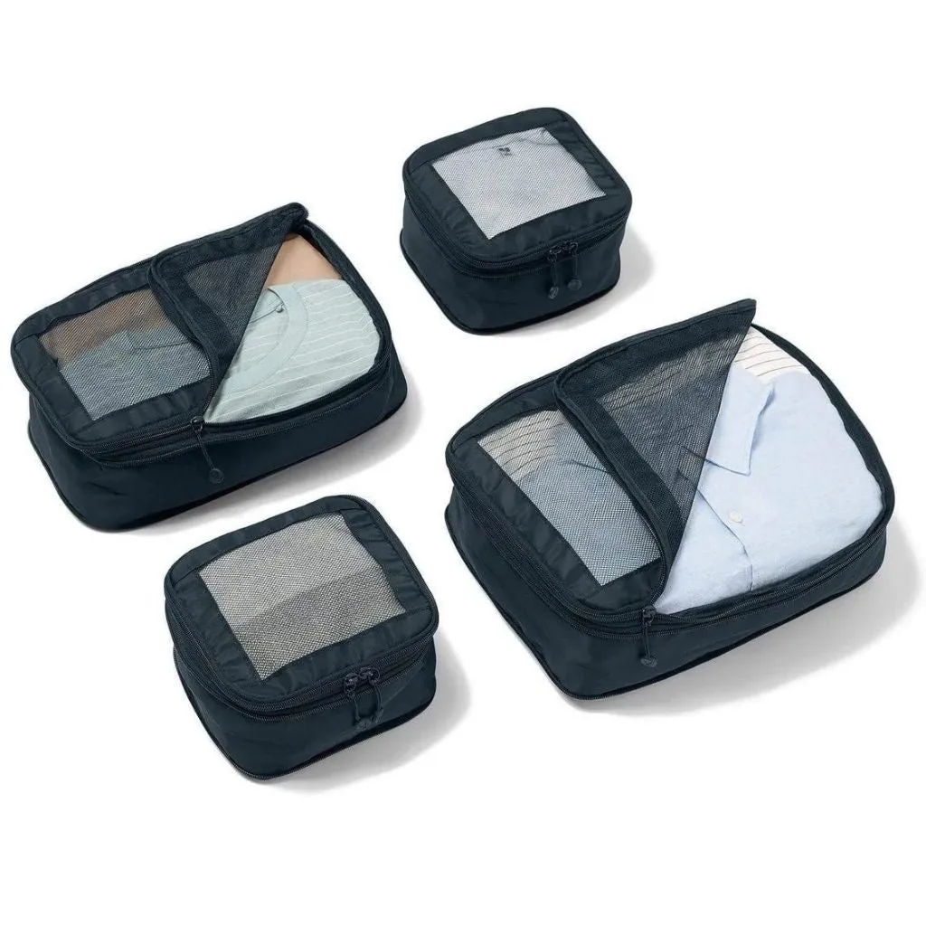 Navy Chelsea Antler 4-Piece Packing Cubes: Optimized Packing Solution