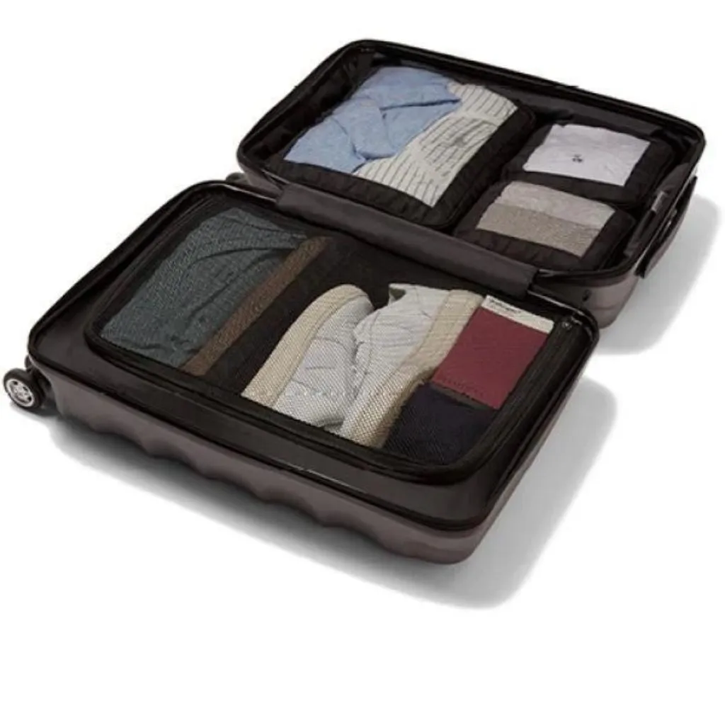 Navy Chelsea Antler 4-Piece Packing Cubes: Optimized Packing Solution