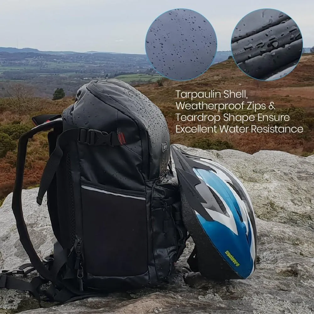 Aquabourne Midnight Waterproof Cycling Backpack