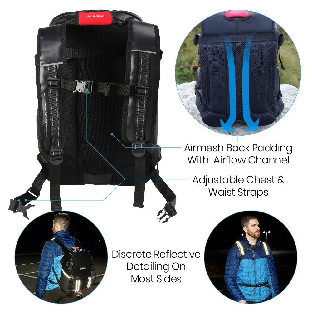 Aquabourne Midnight Waterproof Cycling Backpack