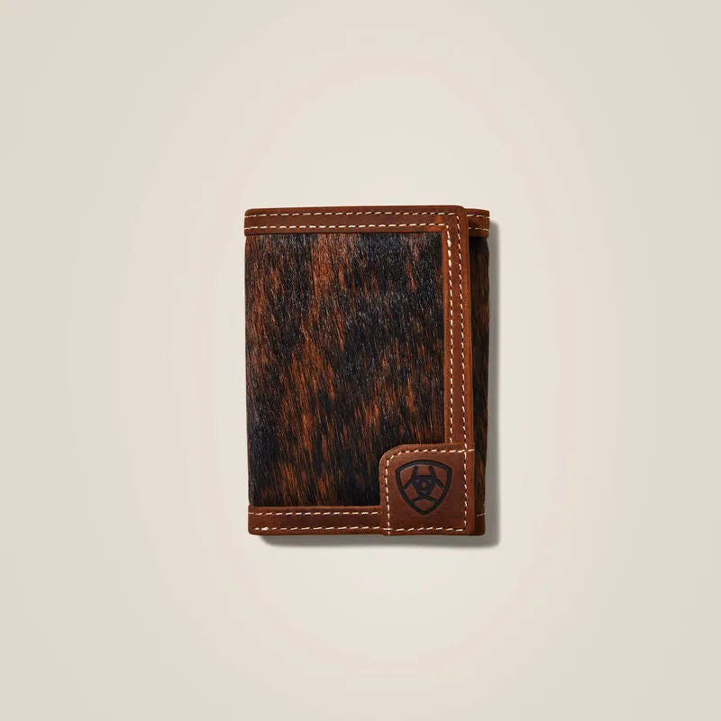 Ariat Mens Trifold Wallet Logo Calf Hair Style 10040074