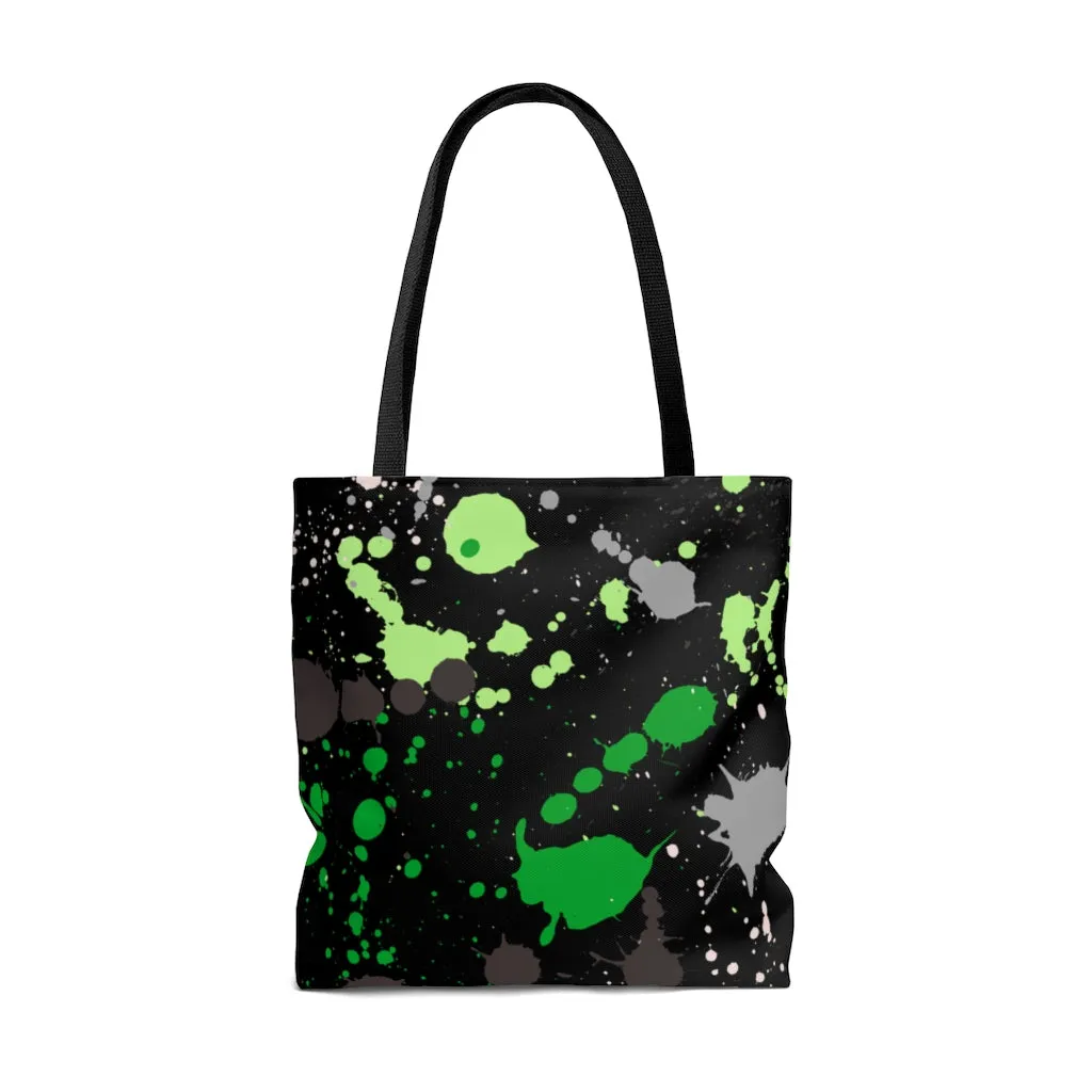 Aromantic Paint Splash Tote Bag