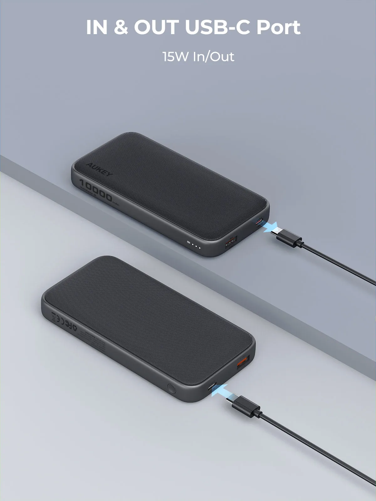 Aukey PB-Y46 Spark Go 10000mAh Fast Charging Power Bank