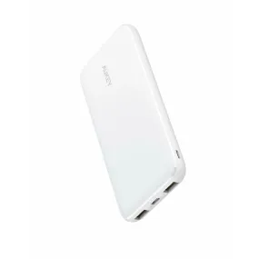 AUKEY USB C Power Bank 10000mAh Portable Charger(White)