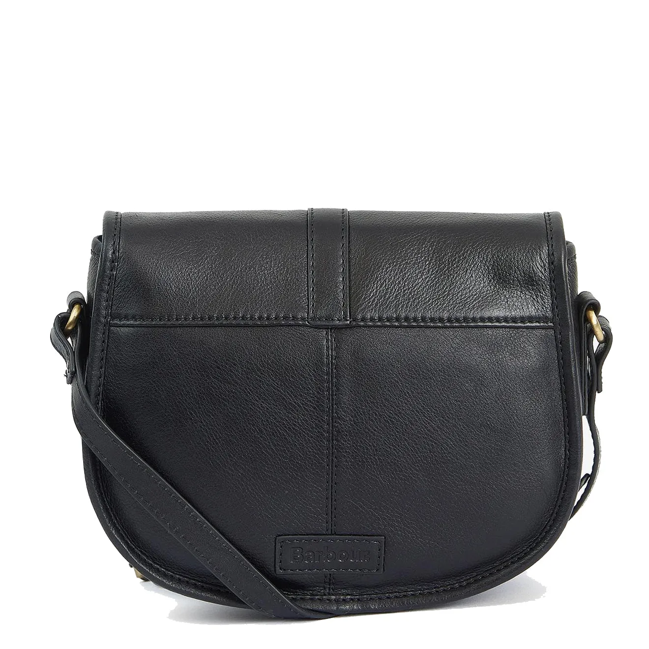 Barbour Laire Leather Saddle Bag Black