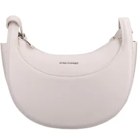 Beige Crescent Crossbody Bag