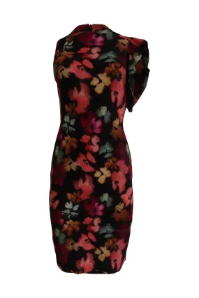 Black Multi-Colour Floral Dress