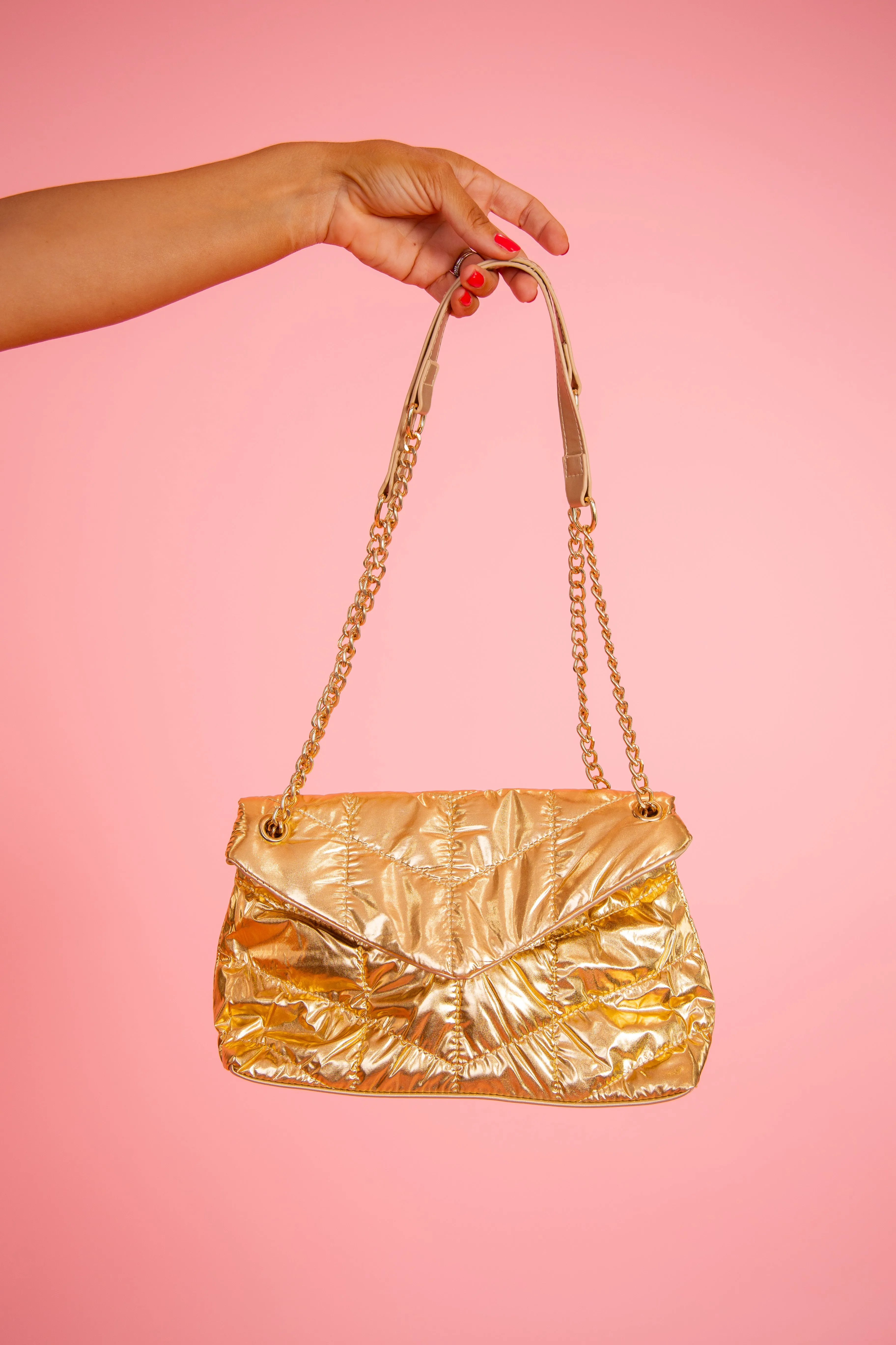 Blending In Shoulder Bag - Gold - FINAL SALE