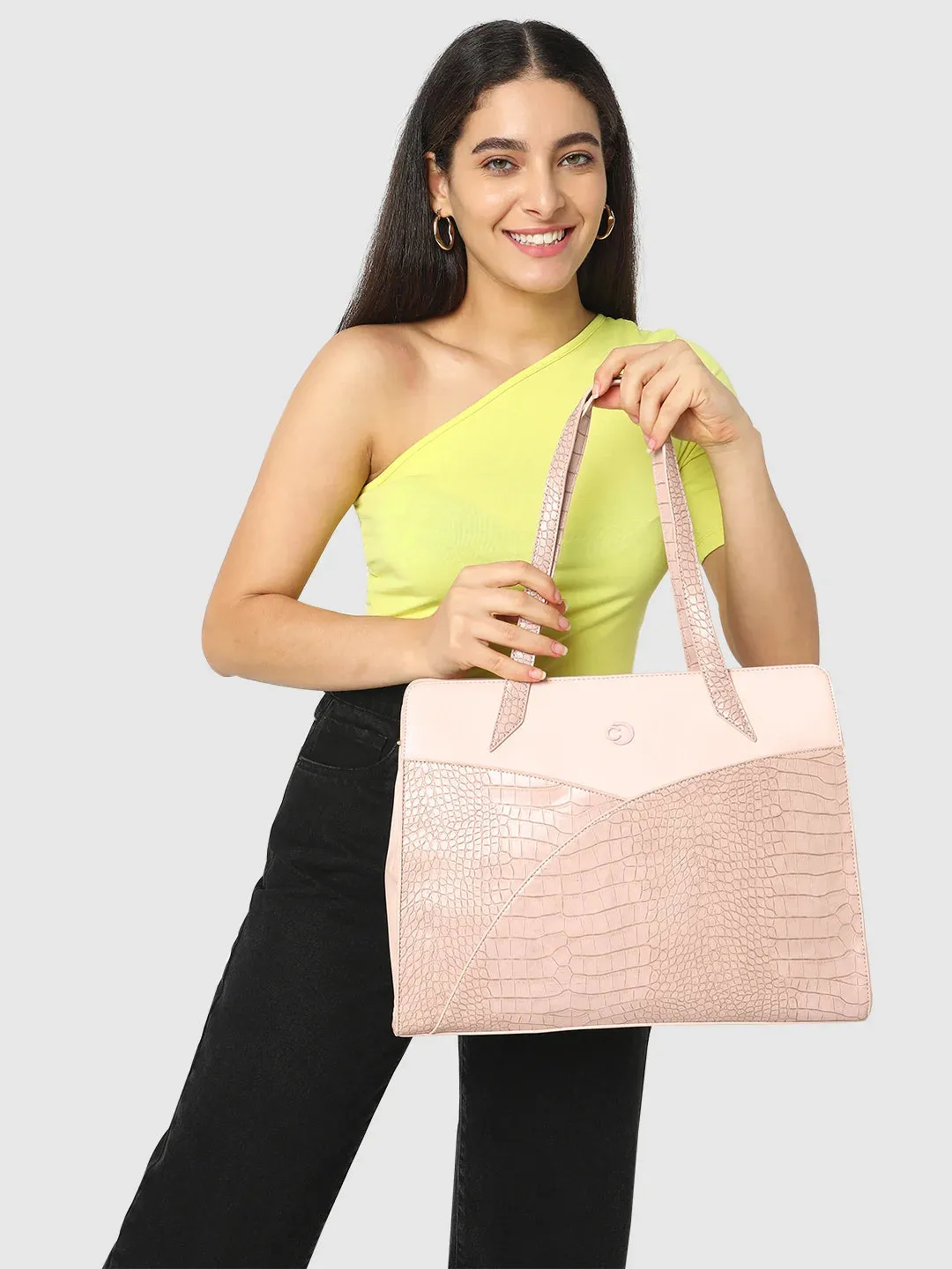 Caprese Cabo Laptop Satchel Large Blush