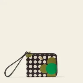 Carla Zip Purse - Jewel Flower Polka Dot