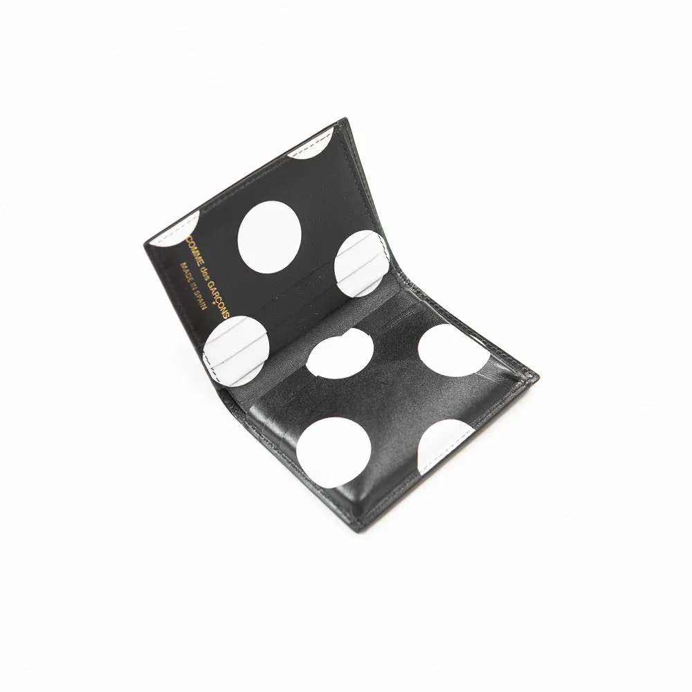 CDG Inside Polka Dot Bifold Wallet (Black)