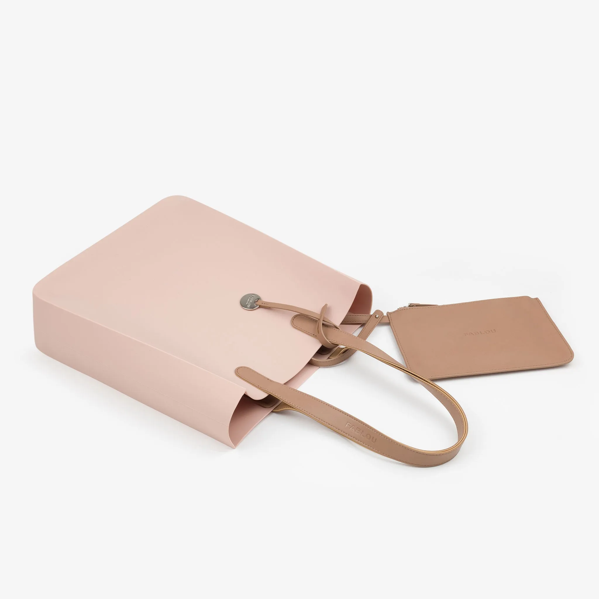 City silicone tote bag - Blush