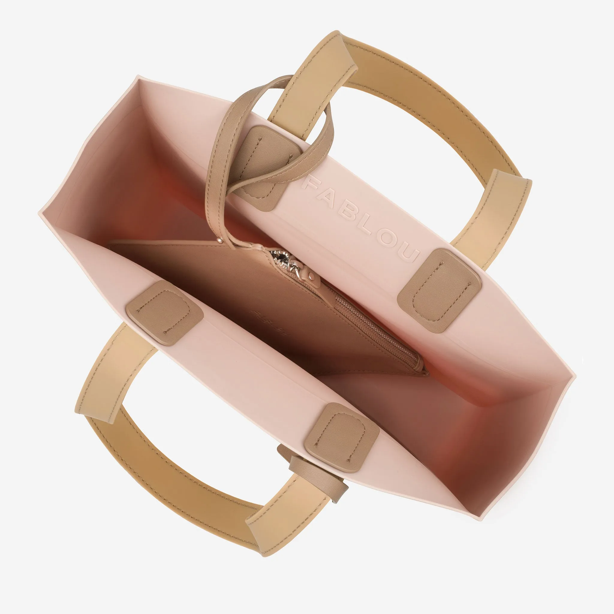 City silicone tote bag - Blush