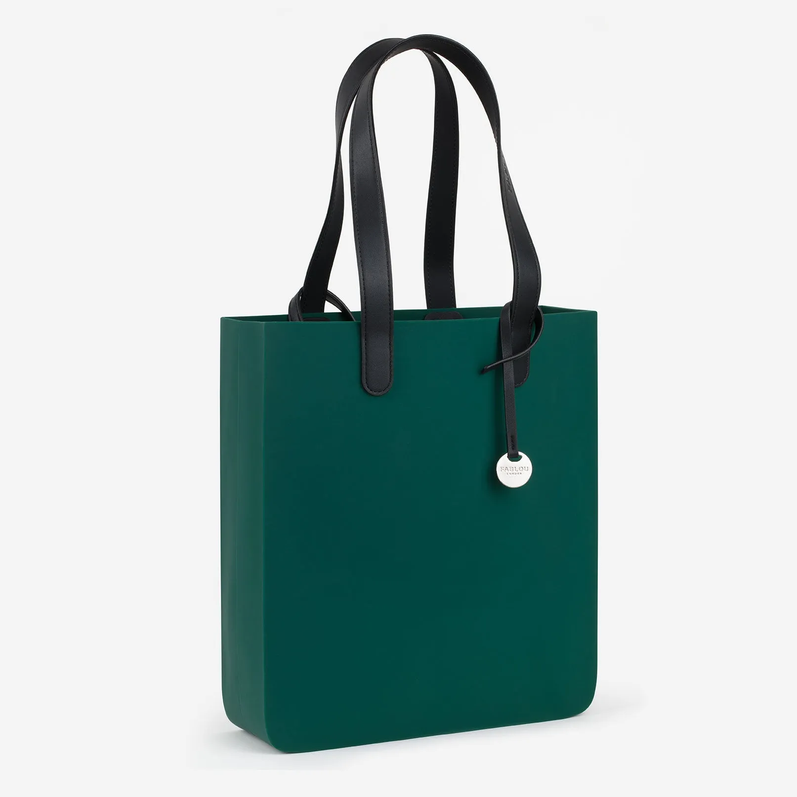 City silicone tote bag - Dark Green