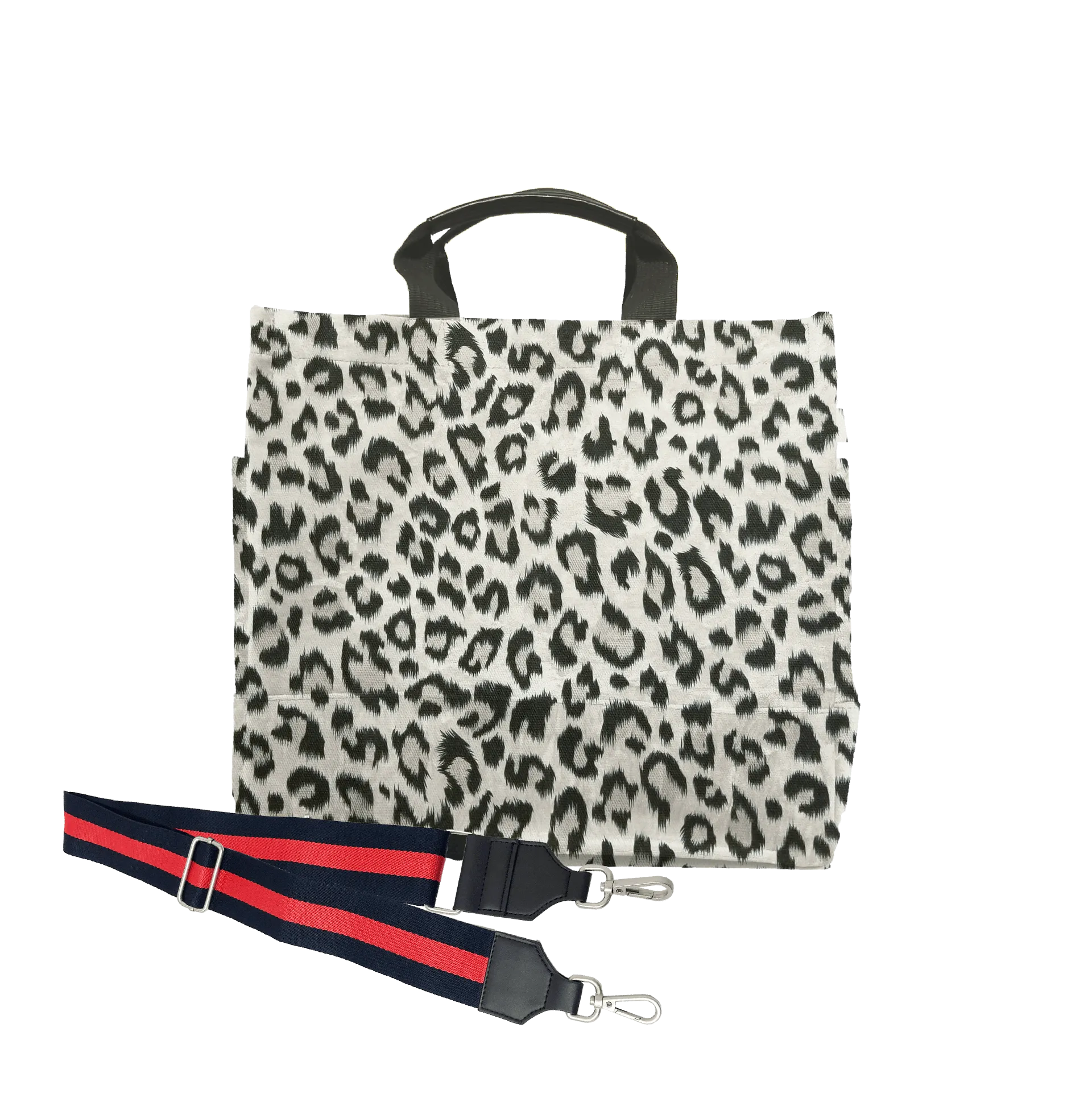 Color Stripes: Leopard North South Bag