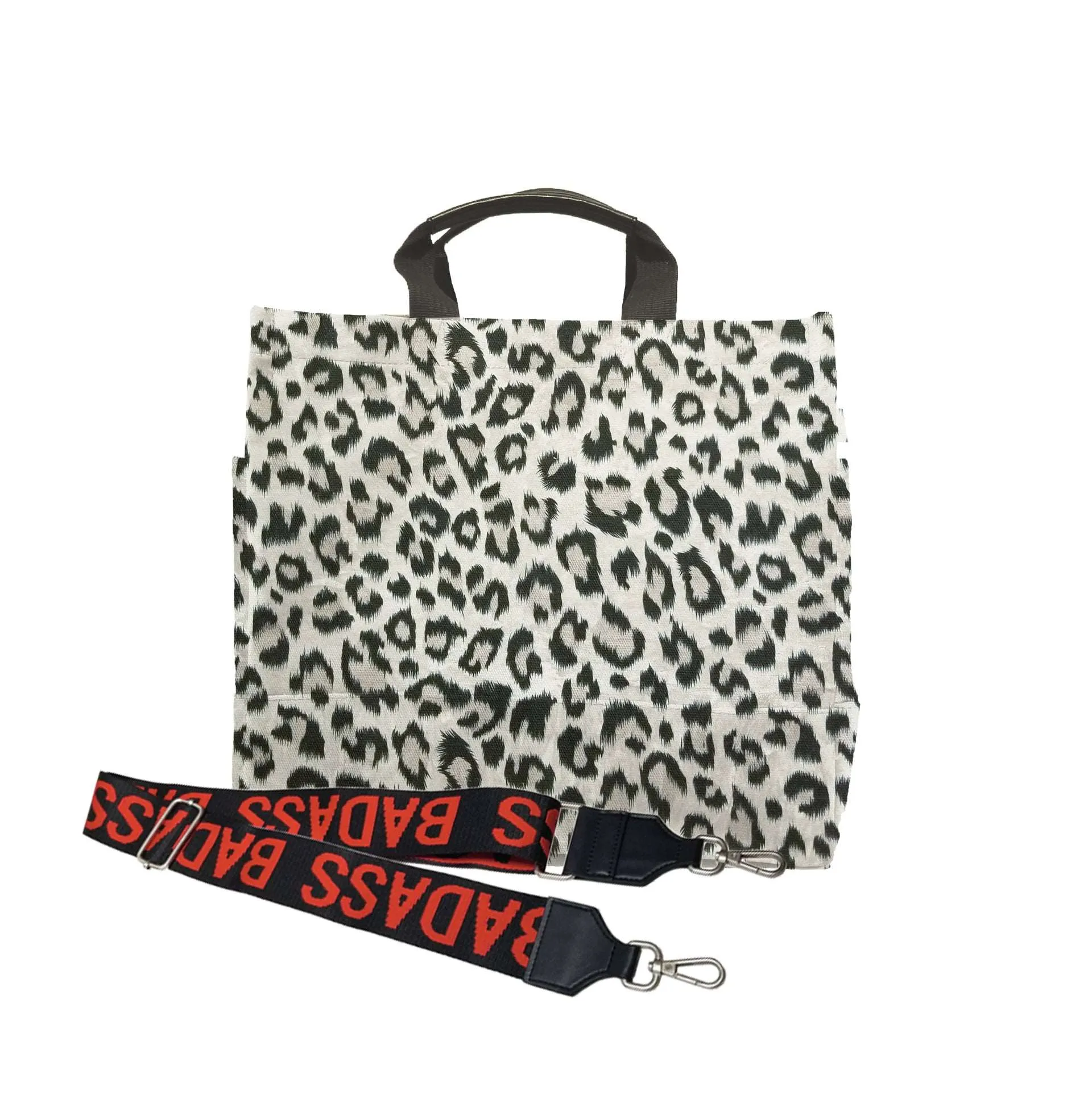 Color Stripes: Leopard North South Bag