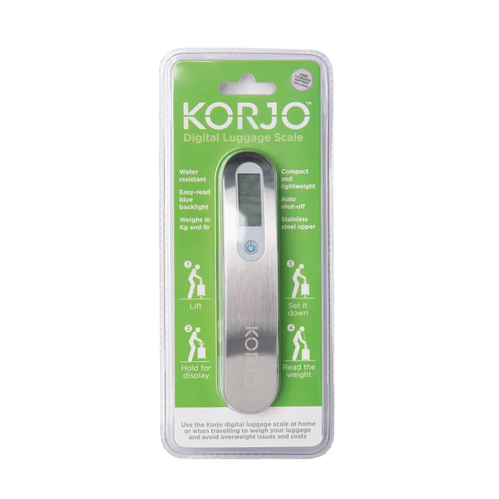 Digital luggage scale by Korjo