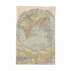 Eastern Hemisphere Tea Towel