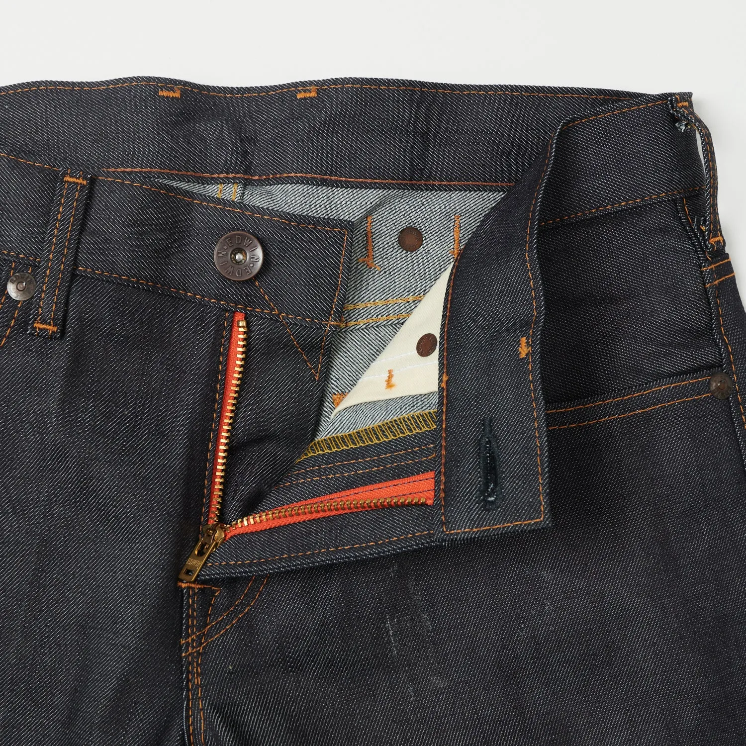 Edwin SEN Cinch Blue/Grey Selvage Slim Straight Jeans