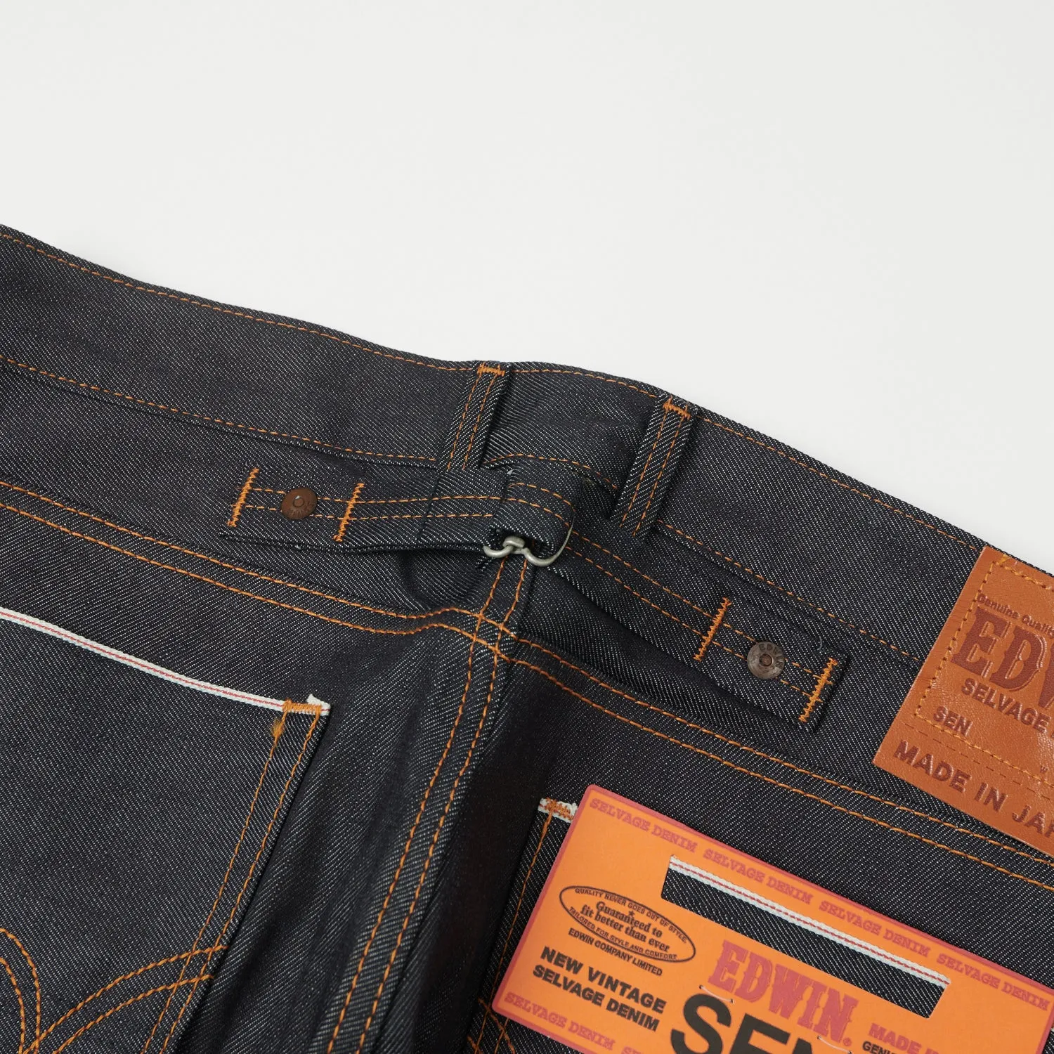 Edwin SEN Cinch Blue/Grey Selvage Slim Straight Jeans