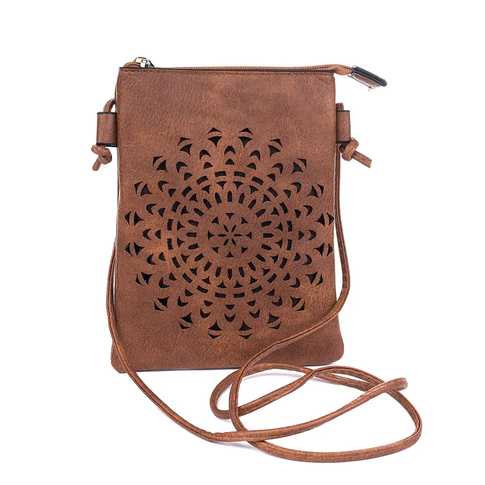 Freez Sling Bag Upright in Caramel