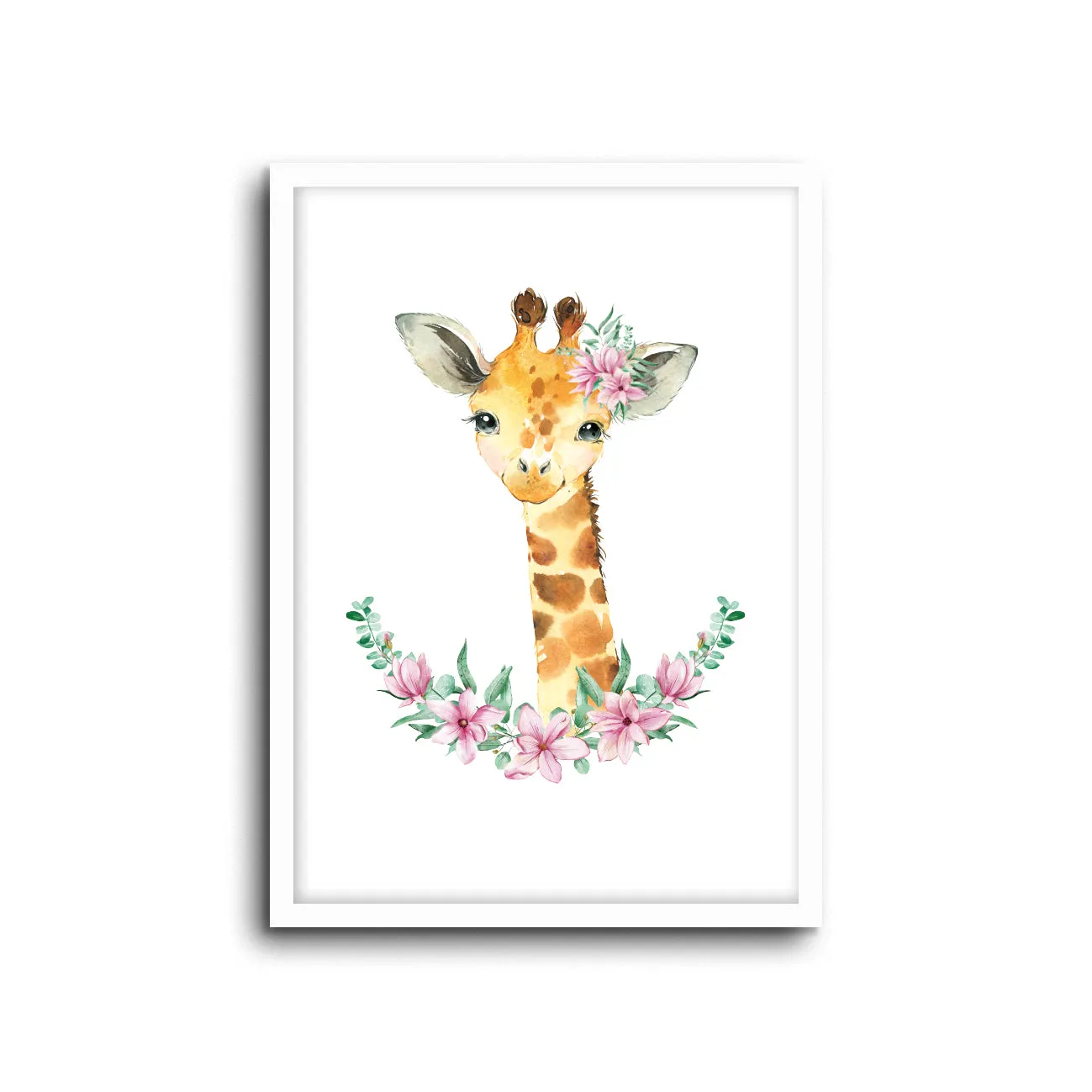 Giraffe - Floral