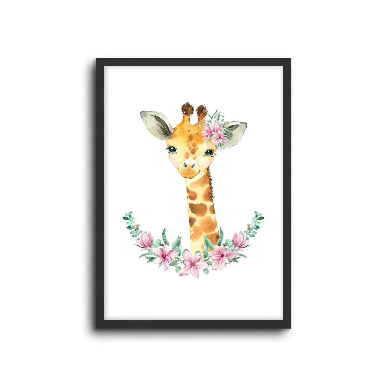 Giraffe - Floral