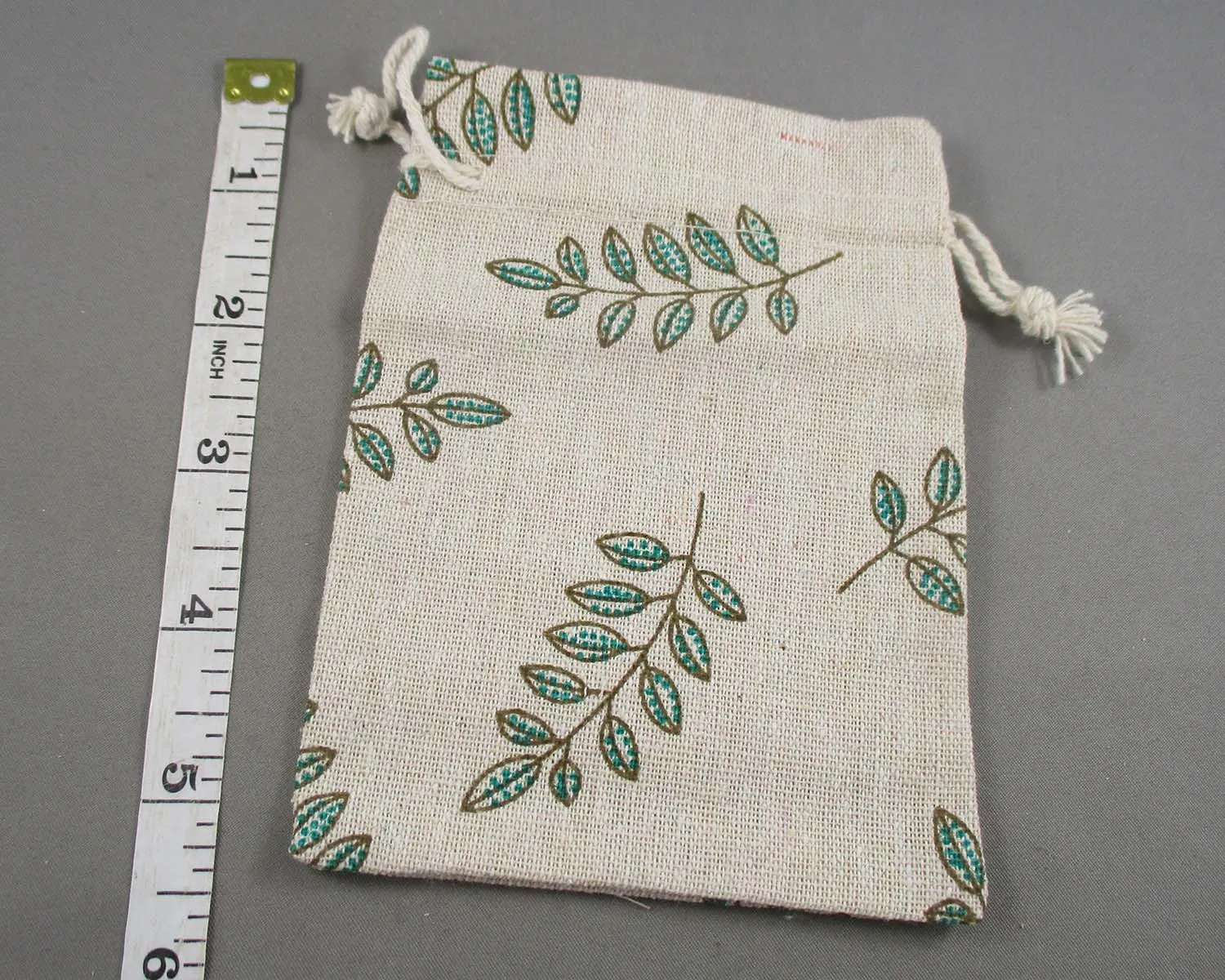 Green Leaf Bag for Gemstones (Various Sizes)