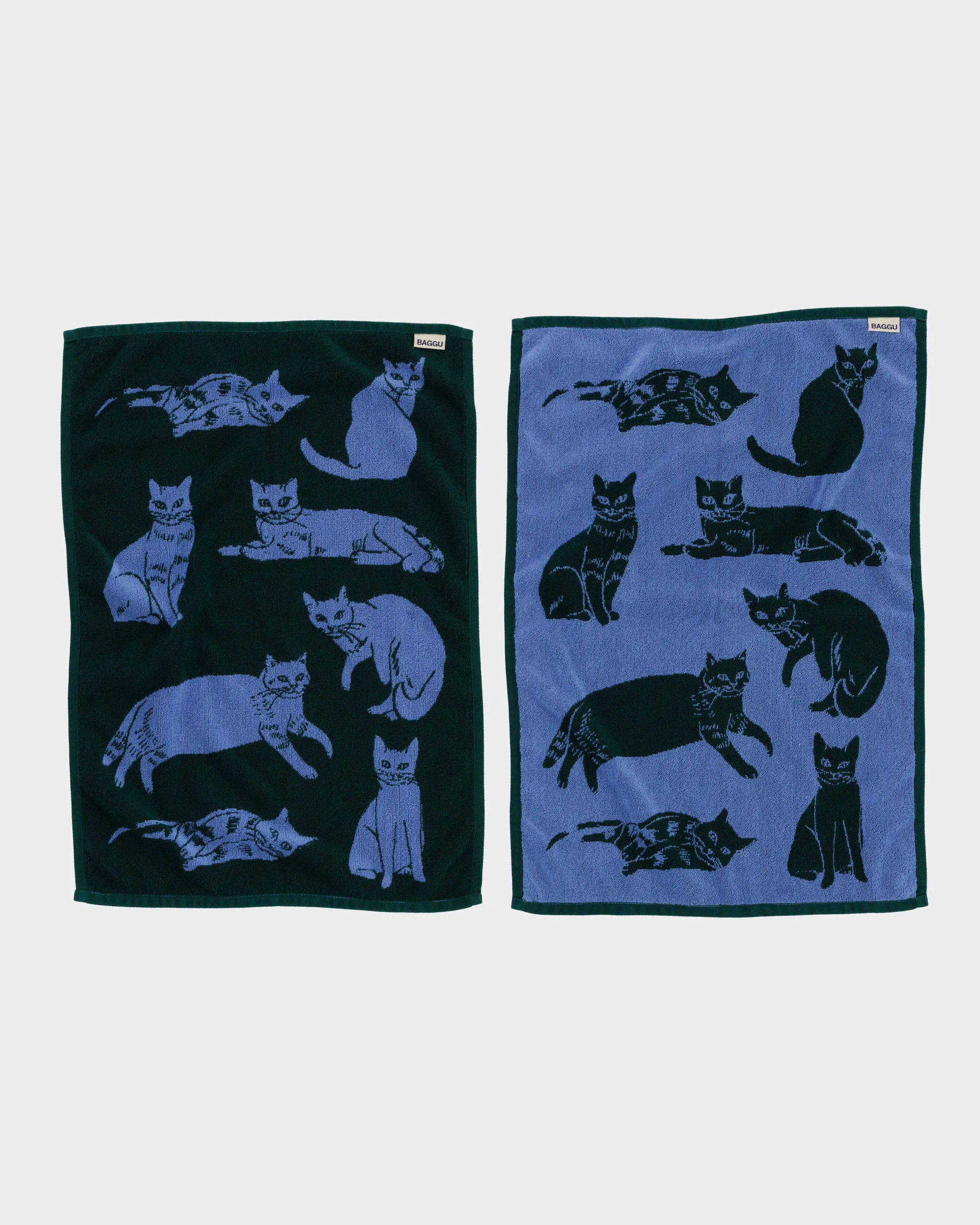 Hand Towel Set of 2 in Cats