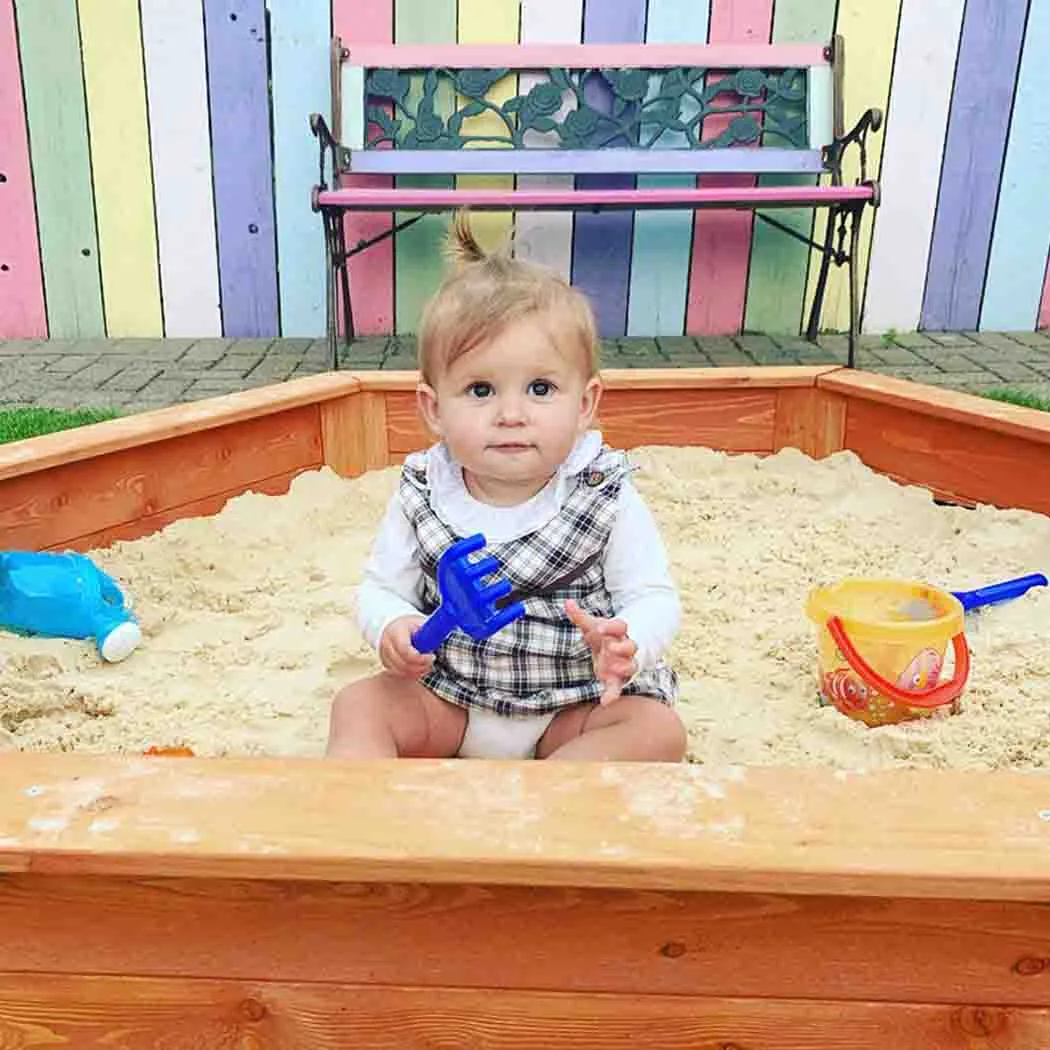 Hexagonal Wooden Sandpit for ALL Ages - 1.5m