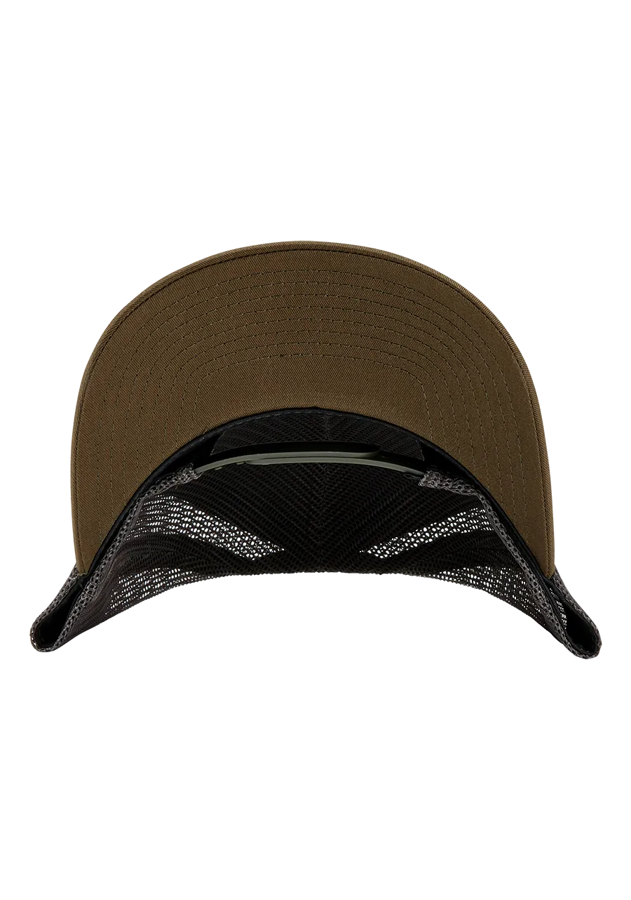 Iconed Trucker Hat - Dark Olive