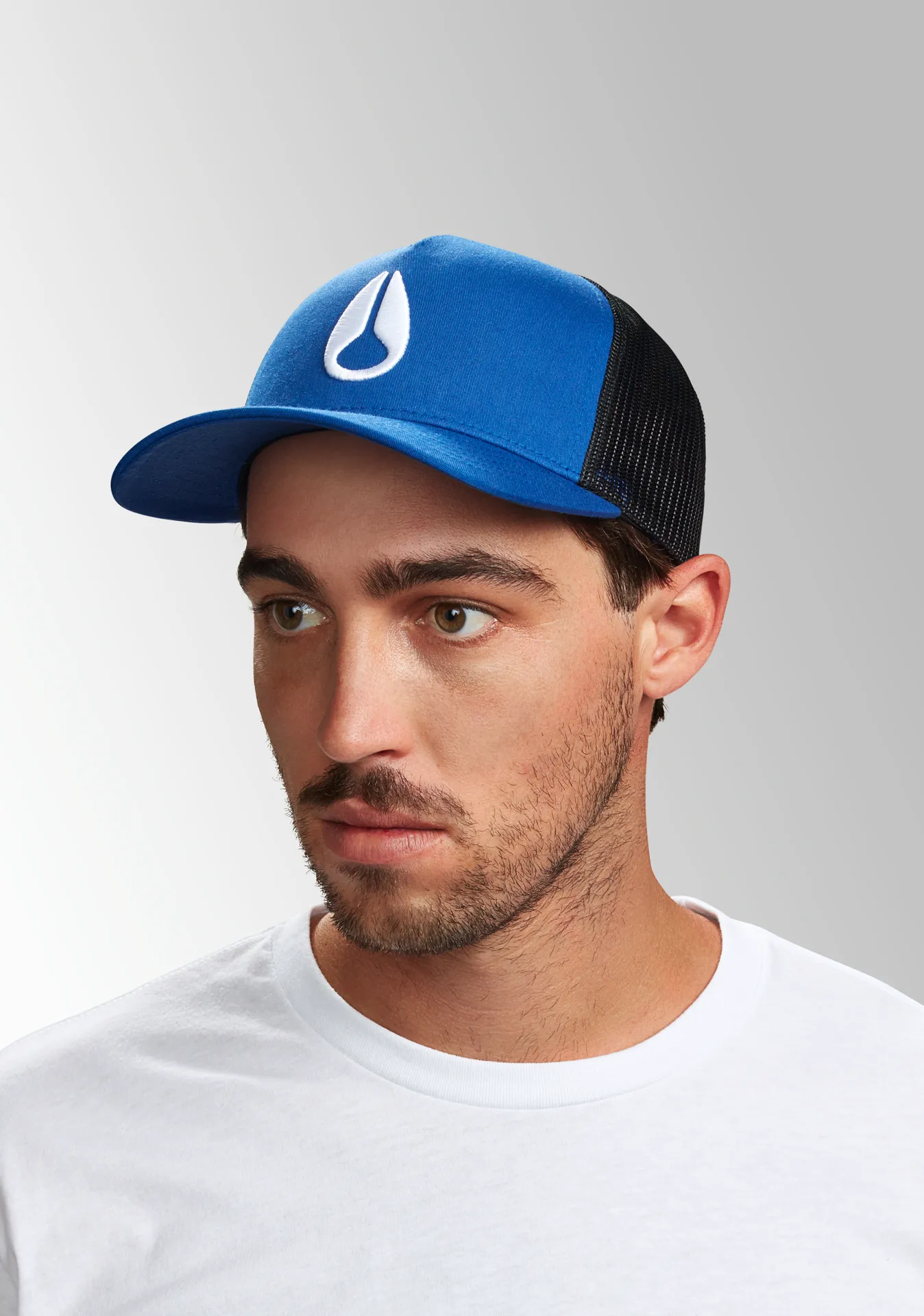 Iconed Trucker Hat - Royal / Black