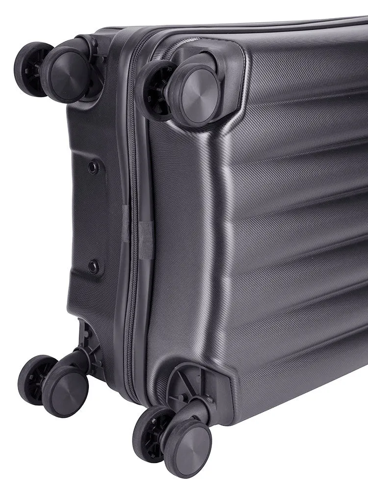 Jo Borkett Gatsby 4-Wheel Trolley Carry-On | Charcoal