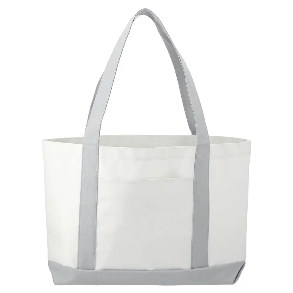 Large Canvas Boat Tote Bag