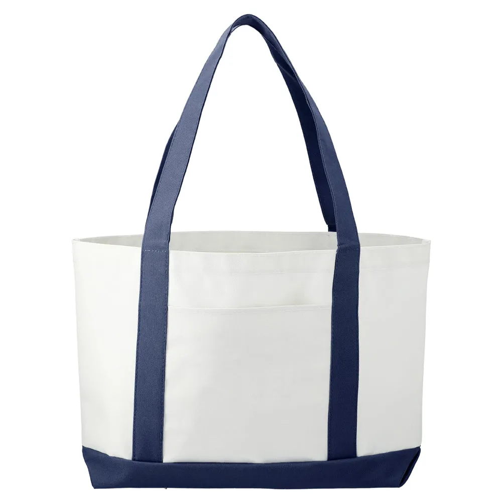 Large Canvas Boat Tote Bag