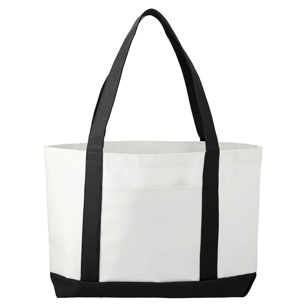 Large Canvas Boat Tote Bag