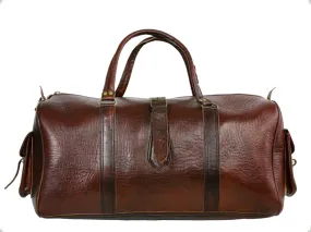 Leather Duffle Bag - Voyageur - Brown