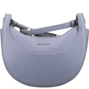 Light Blue Crescent Crossbody Bag