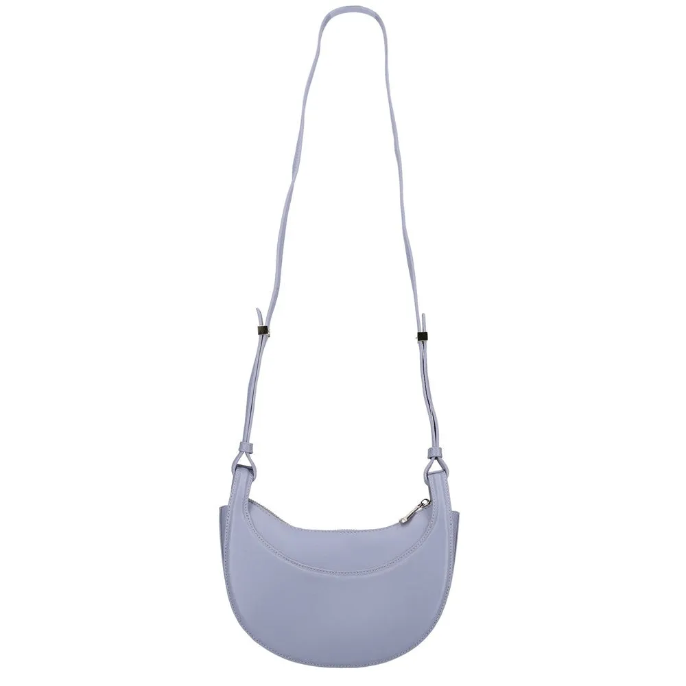 Light Blue Crescent Crossbody Bag