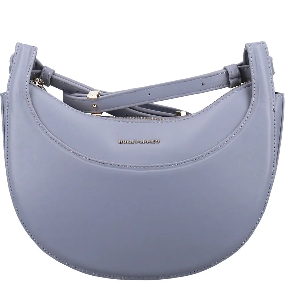 Light Blue Crescent Crossbody Bag