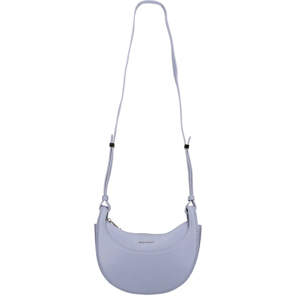 Light Blue Crescent Crossbody Bag