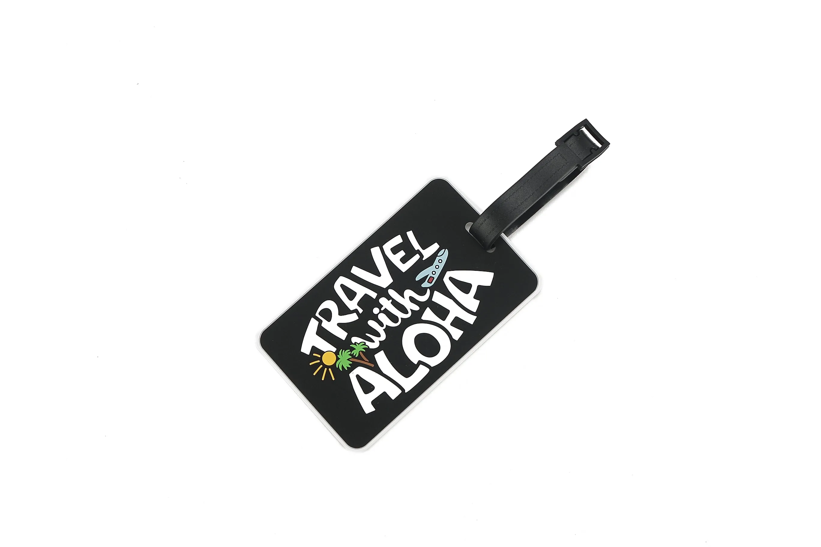 Luggage Tag Travel with Aloha Black